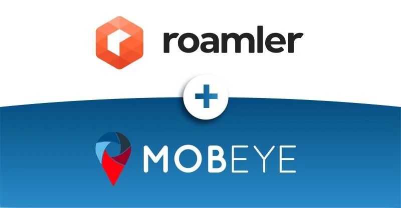 Logos von Roamler und Mobeye nebeneinander